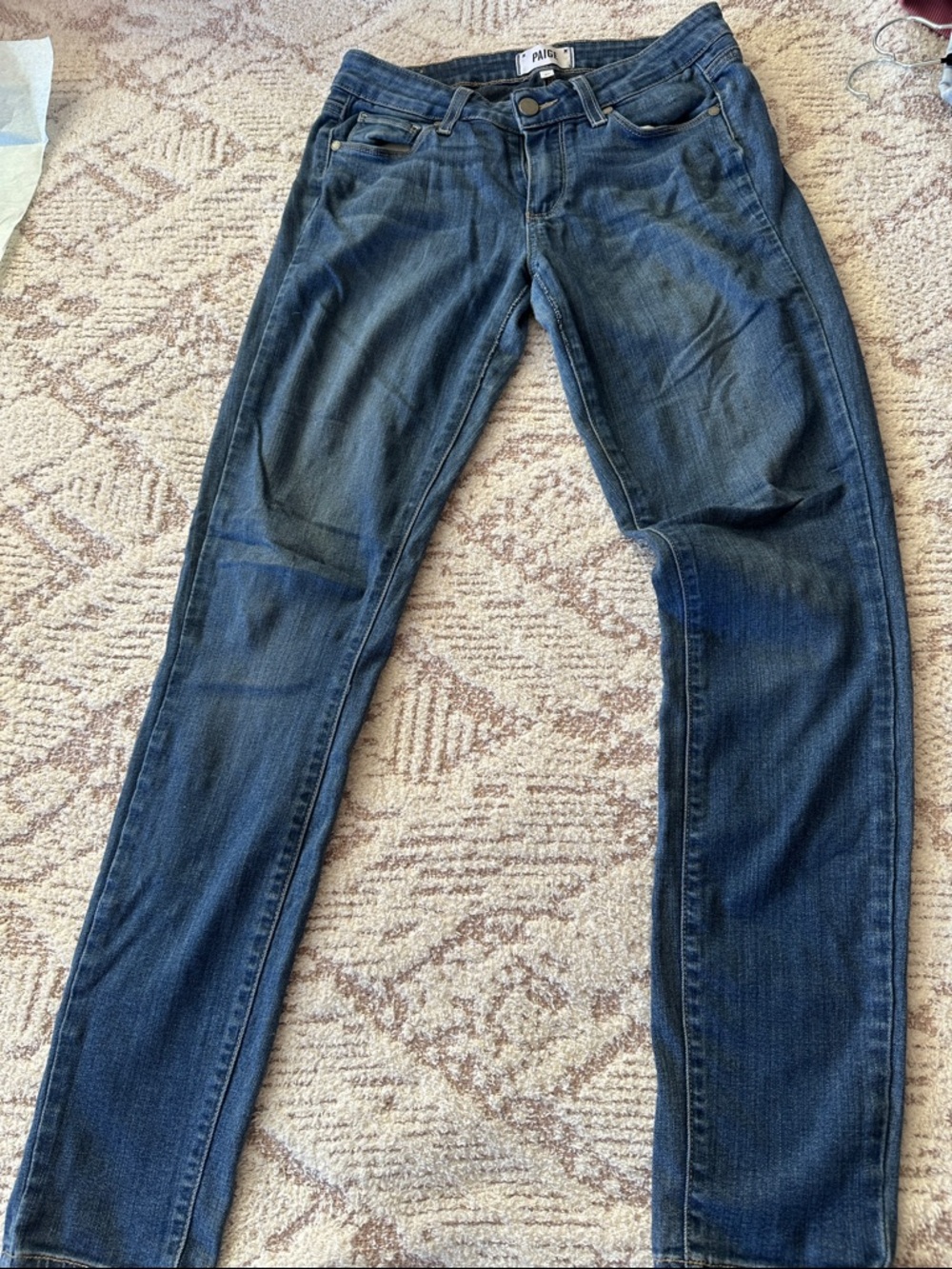 PAIGE Verdugo Ultra Skinny Jeans Size 27 Dark Wash Stretch Denim USA